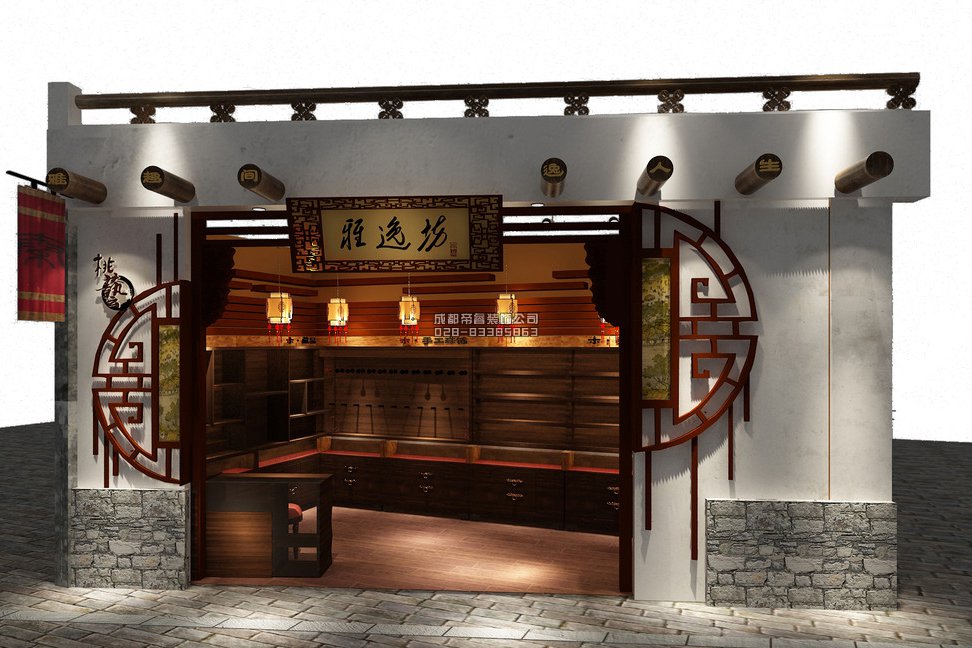 成都古玩店鋪門頭怎樣裝修設計才好？